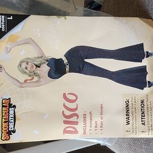 Spooktacular Creations Disco Jumsuit COSTUME For HALLOWEEN